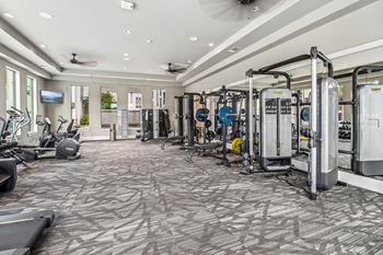State-of-the-art fitness center with technogym equipment